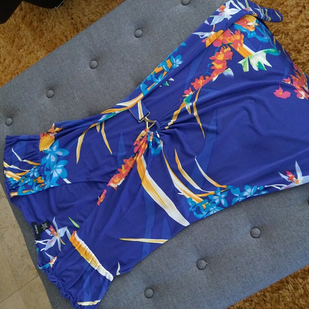 Blue Floral Dress - Alfani
